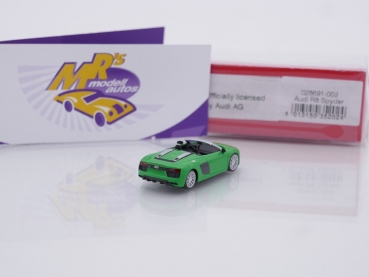 Preview: Herpa 028691-002 # Audi R8 V10 Spyder Baujahr 2020 " kyalamigrün " 1:87