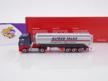 Preview: Herpa 314725 # MB Actros Bigspace 2/3-achs ADR Saugsilo-Sattelzug " Spedition Alfred Talke " 1:87
