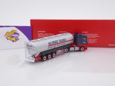 Preview: Herpa 314725 # MB Actros Bigspace 2/3-achs ADR Saugsilo-Sattelzug " Spedition Alfred Talke " 1:87