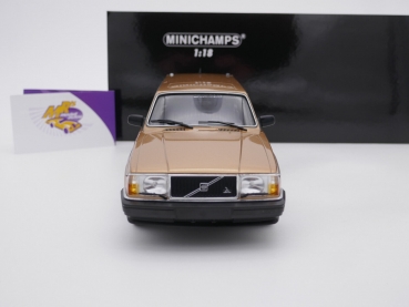 Preview: Minichamps 155171415 # Volvo 240 GL Break Baujahr 1986 " goldmetallic " 1:18
