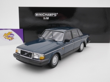 Minichamps 155171407 # Volvo 240 GL Limousine Baujahr 1986 " petrolmetallic " 1:18