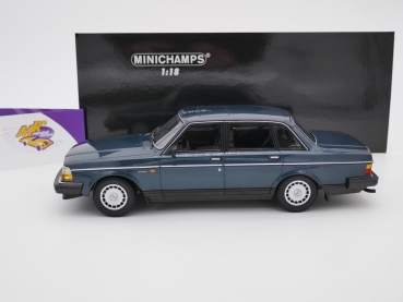 Preview: Minichamps 155171407 # Volvo 240 GL Limousine Baujahr 1986 " petrolmetallic " 1:18