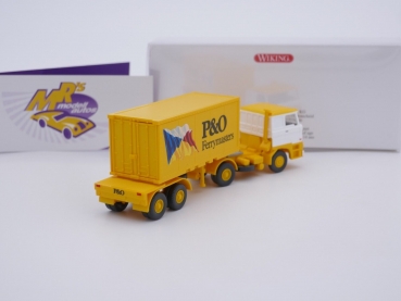 Preview: Wiking 0526 03 # DAF Containersattelzug gelb-weiß 20 ft " P&O Ferrymasters " 1:87