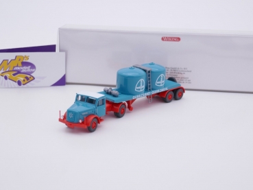 Wiking 0534 05 # Henschel Chemikaliensattelzug " Quarzsand - Quarzmehl " 1:87