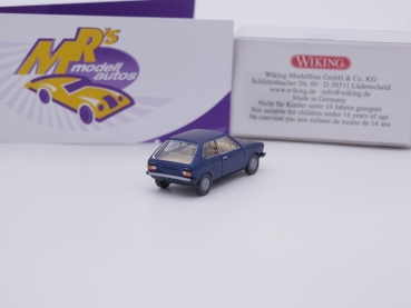 Preview: Wiking 0036 45 # Volkswagen Polo 1 Baujahr 1965-1979 " bahamablau-metallic " 1:87