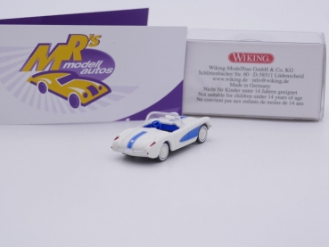Preview: Wiking 0819 05 # Chevrolet Corvette Cabriolet Baujahr 1953-1956 " weiß-blau " 1:87