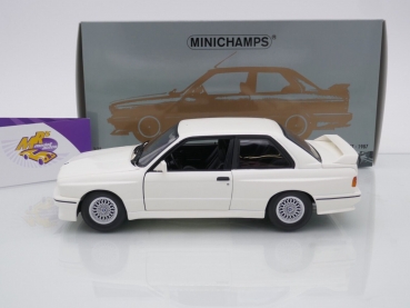 Preview: Minichamps 180020307 # BMW M3 (E30) Baujahr 1987 " weiß " 1:18