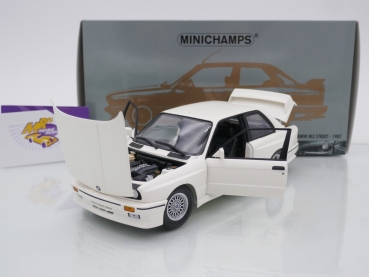 Preview: Minichamps 180020307 # BMW M3 (E30) Baujahr 1987 " weiß " 1:18
