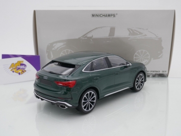 Preview: Minichamps 155018102 # Audi RS Q3 Sportback Baujahr 2019 " dunkelgrünmetallic " 1:18