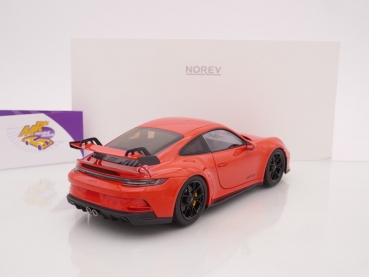 Preview: Norev 187300 # Porsche 911 GT3 Coupe Baujahr 2021 " lavaorange " 1:18