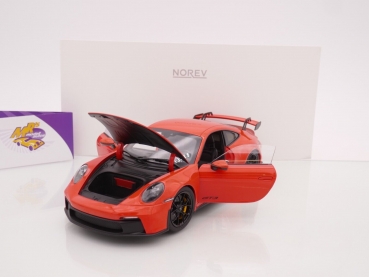 Preview: Norev 187300 # Porsche 911 GT3 Coupe Baujahr 2021 " lavaorange " 1:18