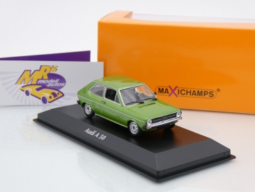 Maxichamps 940010400 # AUDI A 50 ( Polo ) Baujahr 1975 " grünmetallic " 1:43