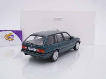 Preview: Norev 183219 # BMW 325i E30 Touring Baujahr 1990 " dunkelgrünmetallic " 1:18
