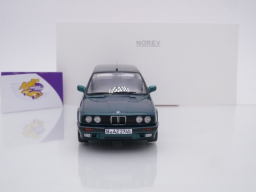 Preview: Norev 183219 # BMW 325i E30 Touring Baujahr 1990 " dunkelgrünmetallic " 1:18