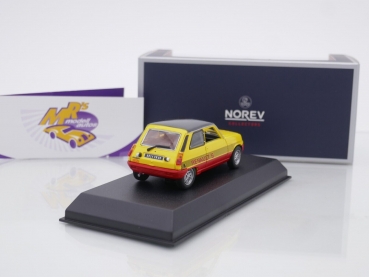 Preview: Norev 510536 # Renault 5 TS Monte Carlo Baujahr 1978 " gelb - rot " 1:43
