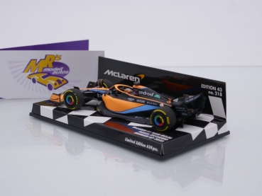 Preview: Minichamps 537224303 # McLaren F1 MCL36 Bahrain GP 2022 " Daniel Ricciardo " 1:43