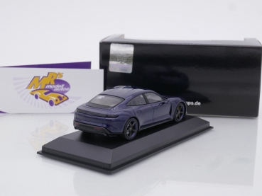 Preview: Minichamps 410068475 # Porsche Taycan Turbo S Baujahr 2019 " Enzianblau-metallic " 1:43