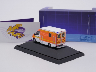 Preview: Rietze 76275 # MB Sprinter GSF Rettungswagen Baujahr 2018 " Feuerwehr Leverkusen " 1:87