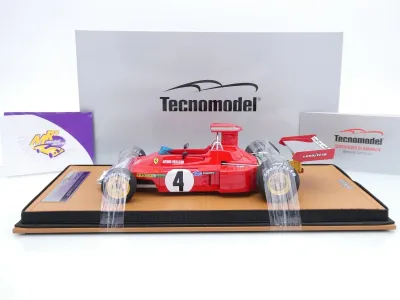 Preview: Tecnomodel TM18-411C # Ferrari 312B3-73 F1 #4 Kanada GP 1973 " Arturo Merzario " 1:18