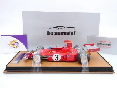 Preview: Tecnomodel TM18-411B # Ferrari 312B3-73 F1 #3 Italy GP 1973 " Jacky Ickx " 1:18