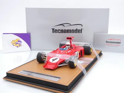 Tecnomodel TMD18-412D # Ferrari 312B3-73 F1 #4 USA GP 1973 " Arturo Merzario " 1:18