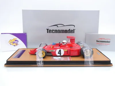 Preview: Tecnomodel TMD18-412D # Ferrari 312B3-73 F1 #4 USA GP 1973 " Arturo Merzario " 1:18