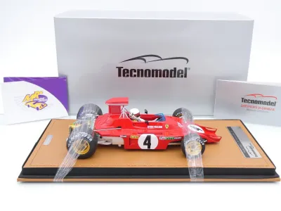 Preview: Tecnomodel TMD18-412D # Ferrari 312B3-73 F1 #4 USA GP 1973 " Arturo Merzario " 1:18