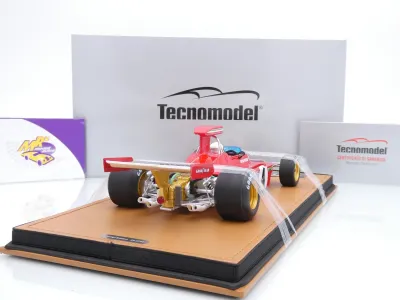 Preview: Tecnomodel TMD18-412C # Ferrari 312B3-73 F1 #4 Kanada GP 1973 " Arturo Merzario " 1:18