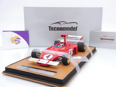 Tecnomodel TMD18-412A # Ferrari 312B3-73 F1 #4 Austria GP 1973 " Arturo Merzario " 1:18