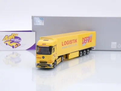 Herpa 961868 # Mercedes-Benz eActros 600 Kühlkoffer-Sattelzug " DEFRU  " 1:87
