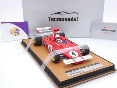 Tecnomodel TMD18-412A # Ferrari 312B3-73 F1 #4 Austria GP 1973 " Arturo Merzario " 1:18