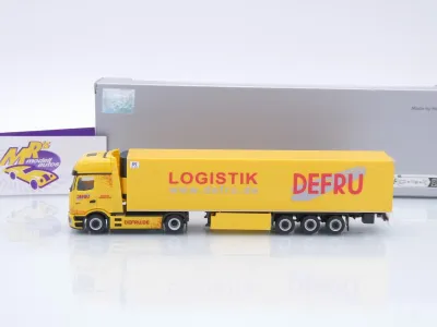 Preview: Herpa 961868 # Mercedes-Benz eActros 600 Kühlkoffer-Sattelzug " DEFRU  " 1:87