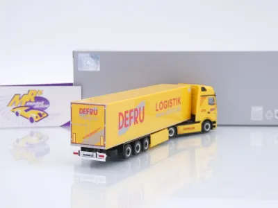 Preview: Herpa 961868 # Mercedes-Benz eActros 600 Kühlkoffer-Sattelzug " DEFRU  " 1:87