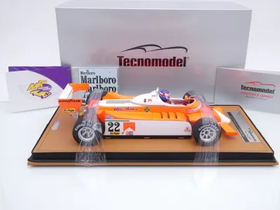 Preview: Tecnomodel TMD18-421C # Alfa Romeo 179 F1 #22 Monaco GP 1980 " Patrick Depailler " 1:18