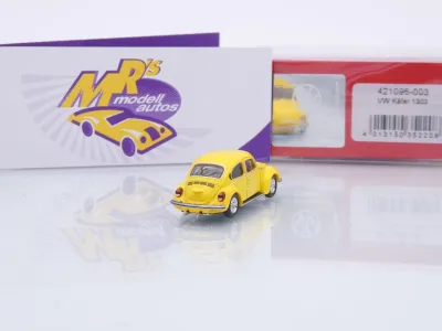 Preview: Herpa 421096-003 # Volkswagen VW Käfer 1303 Baujahr 1970 " Rallyegelb " 1:87