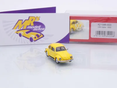 Preview: Herpa 421096-003 # Volkswagen VW Käfer 1303 Baujahr 1970 " Rallyegelb " 1:87