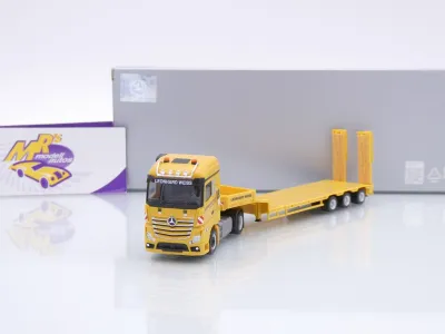 Herpa 937740 # Mercedes Actros Semitieflade-Sattelzug " Leonhard Weiss " 1:87