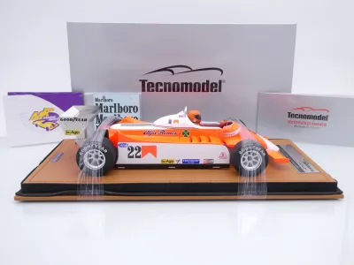 Preview: Tecnomodel TMD18-421A # Alfa Romeo 179 F1 #22 Dutch GP 1980 " Vittorio Brambilla " 1:18