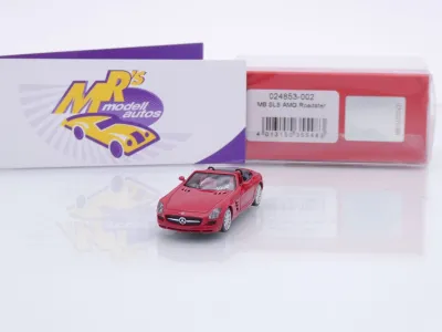 Herpa 024853-002 # Mercedes-Benz SLS AMG Roadster Baujahr 2011 " rotmetallic " 1:87