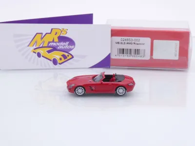 Preview: Herpa 024853-002 # Mercedes-Benz SLS AMG Roadster Baujahr 2011 " rotmetallic " 1:87