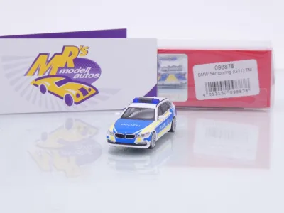 Herpa 098878 # BMW 5er (G31) Touring Einsatzwagen " Polizei Bayern " 1:87