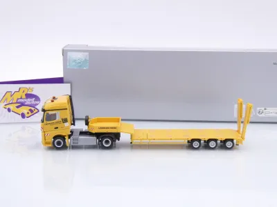 Preview: Herpa 937740 # Mercedes Actros Semitieflade-Sattelzug " Leonhard Weiss " 1:87