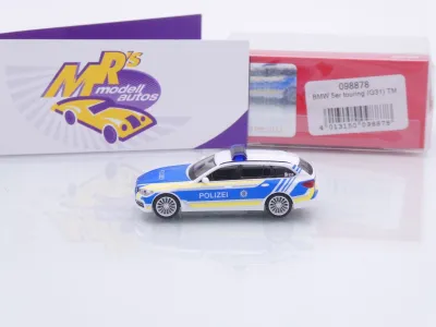 Preview: Herpa 098878 # BMW 5er (G31) Touring Einsatzwagen " Polizei Bayern " 1:87