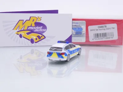 Preview: Herpa 098878 # BMW 5er (G31) Touring Einsatzwagen " Polizei Bayern " 1:87