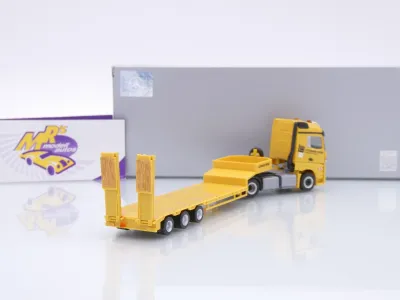 Preview: Herpa 937740 # Mercedes Actros Semitieflade-Sattelzug " Leonhard Weiss " 1:87