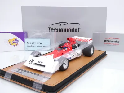 Tecnomodel TM18-296A # BRM P160E F1 #19 Deutschland GP 1973 " Clay Regazzoni " 1:18