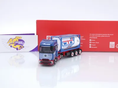 Herpa 320443 # Mercedes-Benz eActros Tankcontainer-Sattelzug " Bermes WTR " 1:87