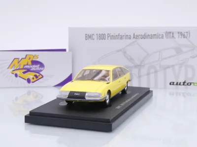 Autocult 06066-1 # BMC 1800 Pininfarina Aerodinamica Baujahr 1967 " gelb " 1:43