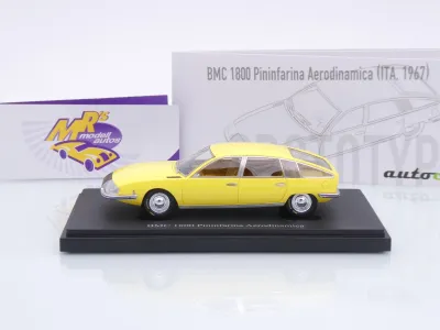 Preview: Autocult 06066-1 # BMC 1800 Pininfarina Aerodinamica Baujahr 1967 " gelb " 1:43