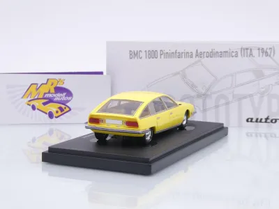 Preview: Autocult 06066-1 # BMC 1800 Pininfarina Aerodinamica Baujahr 1967 " gelb " 1:43
